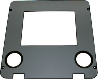 Front panel for flat input system